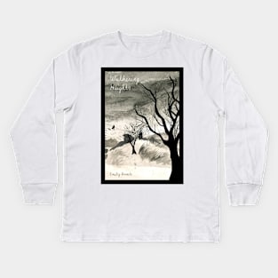 Book Cover Art of Wuthering Heights by Emily Bronte Kids Long Sleeve T-Shirt